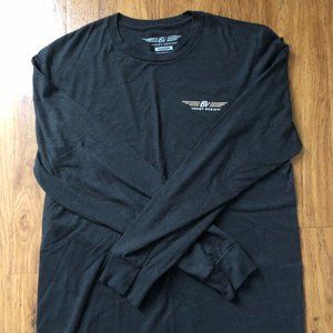BV WINGS LONG SLEEVE T-SHIRT - BLACK FROST